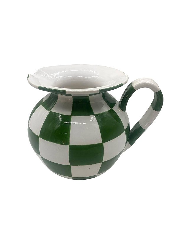 Jarra bojuda quadriculada verde Zanatta Casa