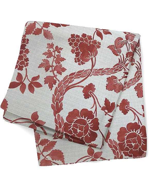 Toalha floral rouge de fer quadrada (1,75m)