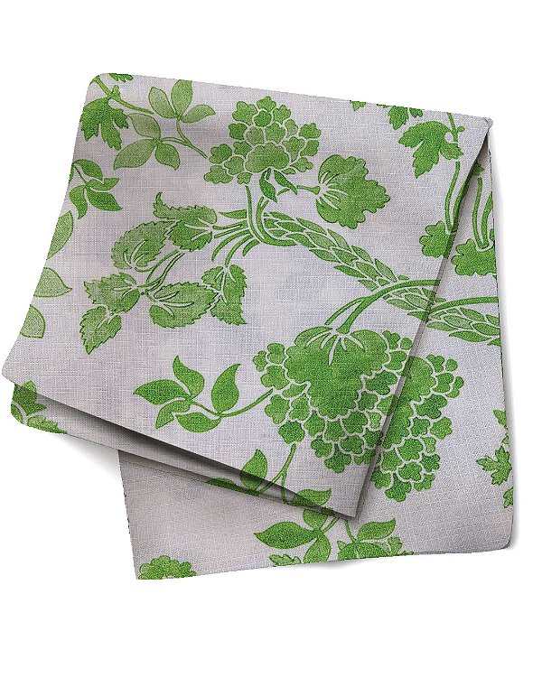 Toalha floral verde retangular (3,40 x 2m)