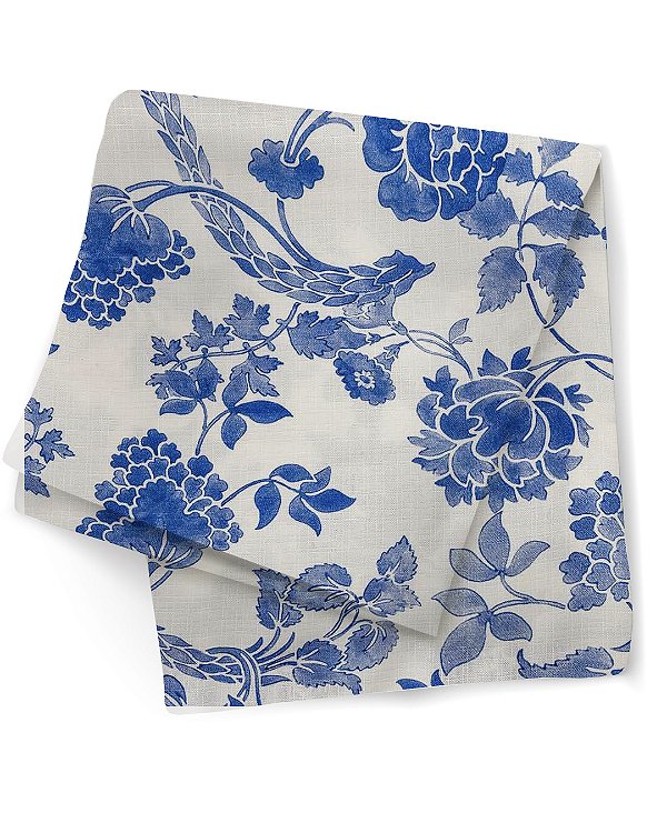 Toalha floral azul quadrada (1,75m)