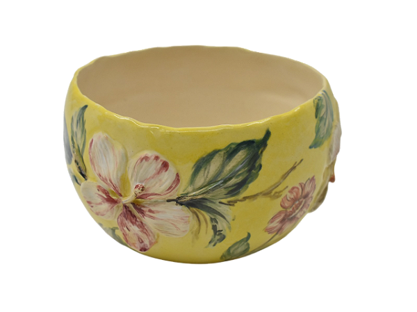 Mini cachepot bola amarelo Chita Maria
