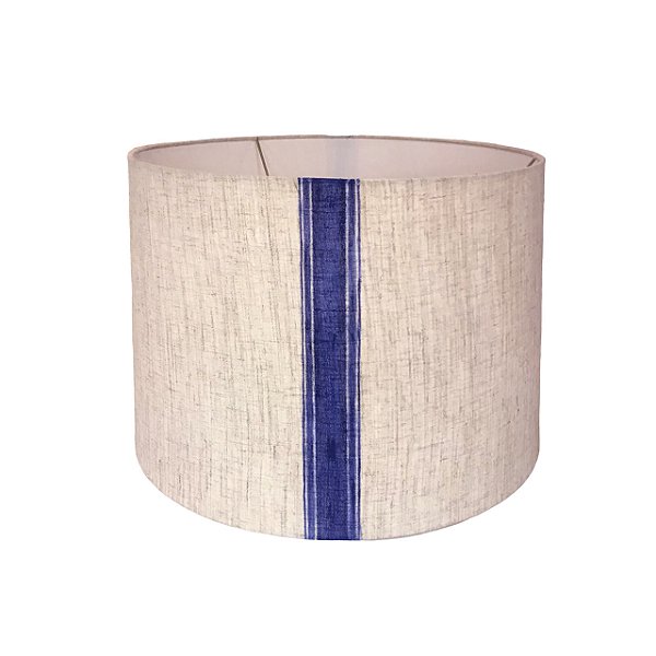 Cúpula de linho com listra larga azul