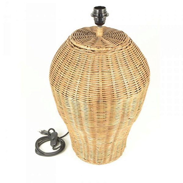 Abajur de Rattan (sem cúpula)