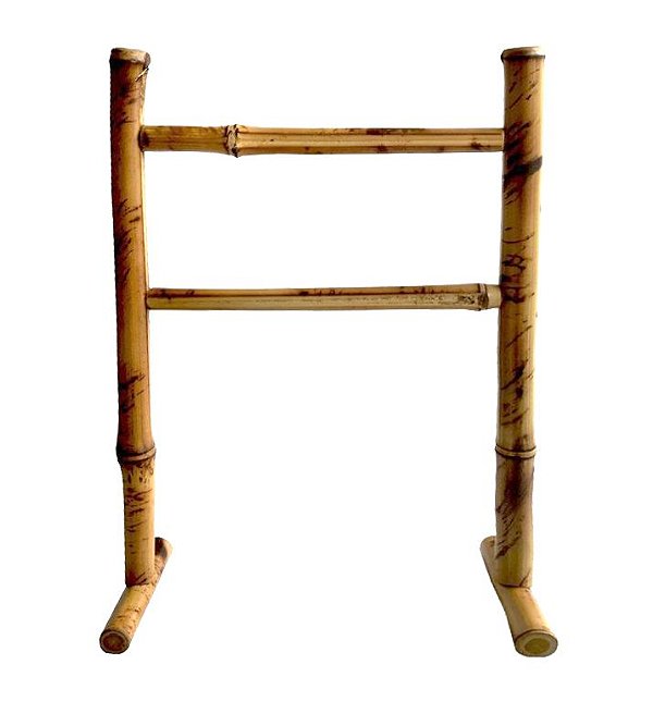 Porta Toalha de Bambu Natural