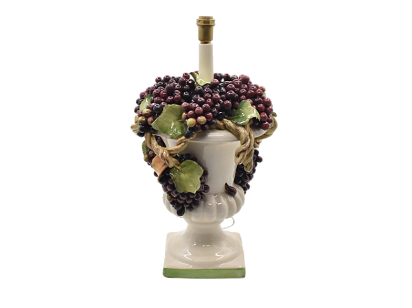Base abajur vaso com uvas