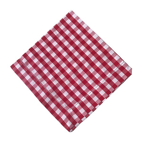 Guardanapo xadrez G vermelho