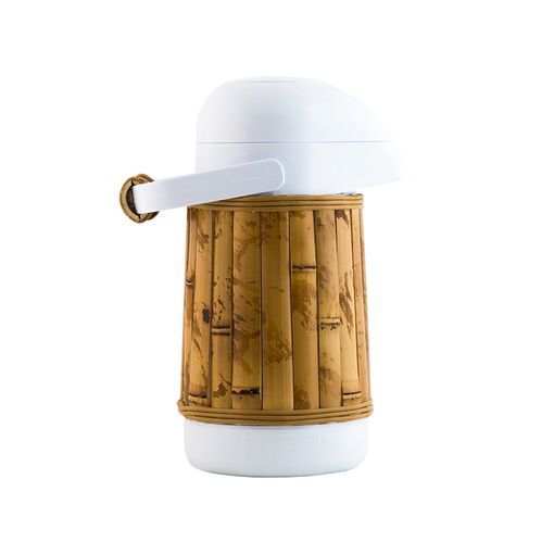 Garrafa Térmica Revestida de Bambu Natural P