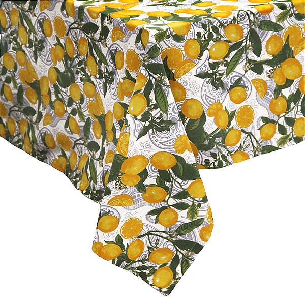 Toalha de mesa limão siciliano 3m x 1,80