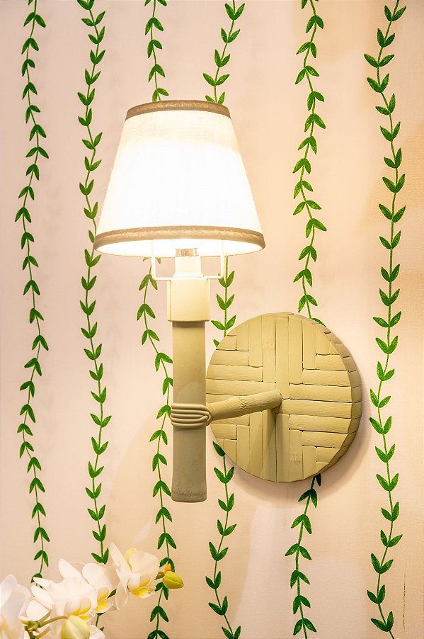 Arandela bambu verde celadon