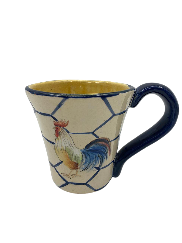 Caneca galo com tela galinheiro