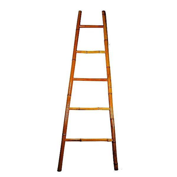 Escada decorativa de bambu