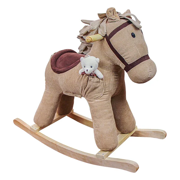 Cavalo de balanço pé de pano musical