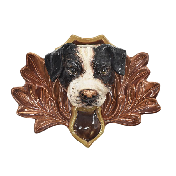 Vaso de parede cachorro com folhas