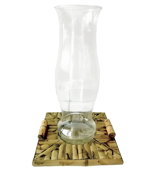 Porta Velas com Manga de Vidro