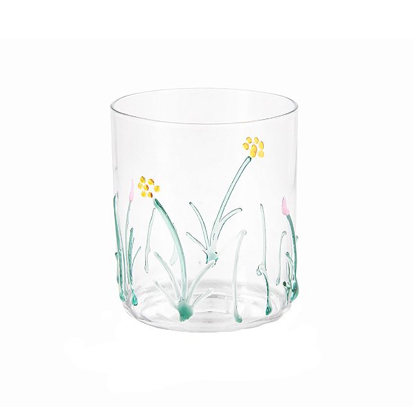 Copo em borossilicato Flowers (set 2)