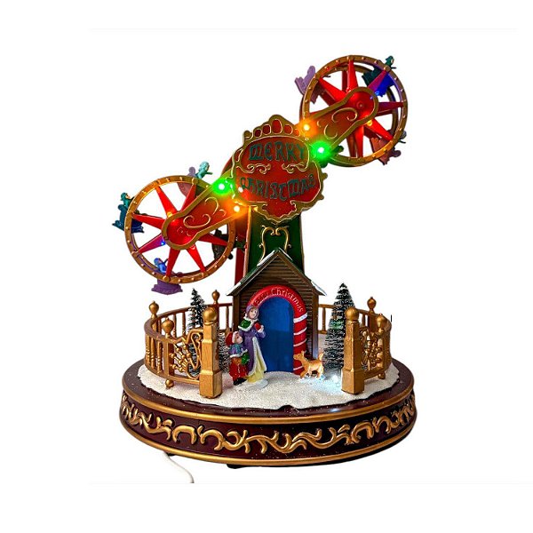 Brinquedo de Natal roda gigante dupla
