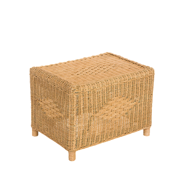 Banco em rattan retangular