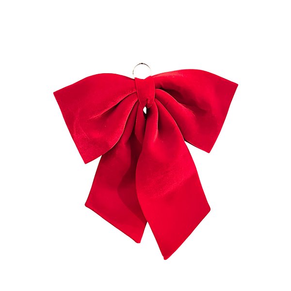 Laço vermelho decorativo gigante