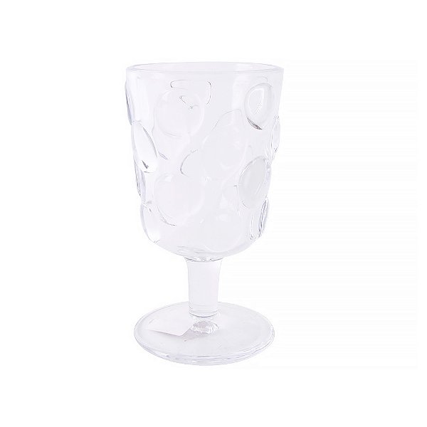 Taça transparente relevo bolas (jogo 6)