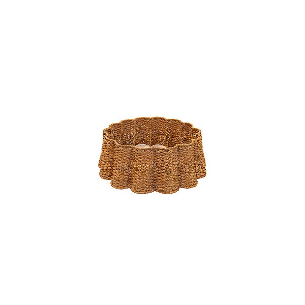 Saia para árvore de Natal ondulada em fibra natural