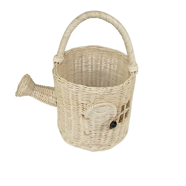 Regador/ porta adorno de rattan