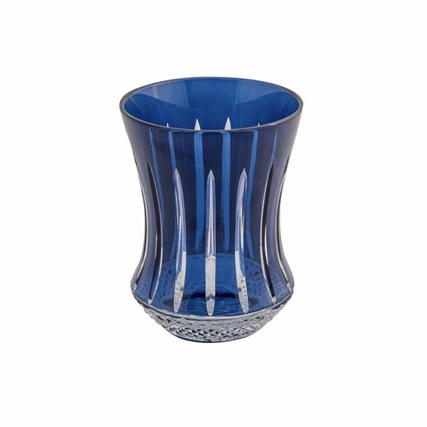 Copo Cristal Polonês Marinho