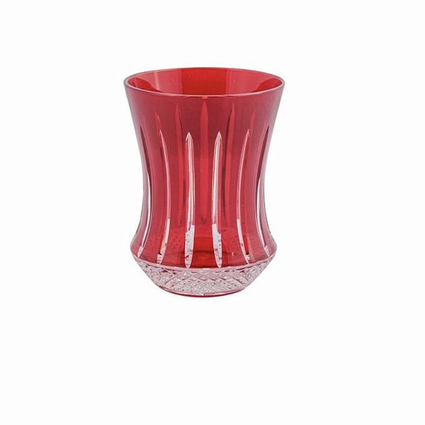 Copo Cristal Vermelho Polonês