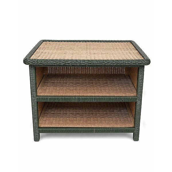 Mesa lateral/ cabeceira em junco dois andares