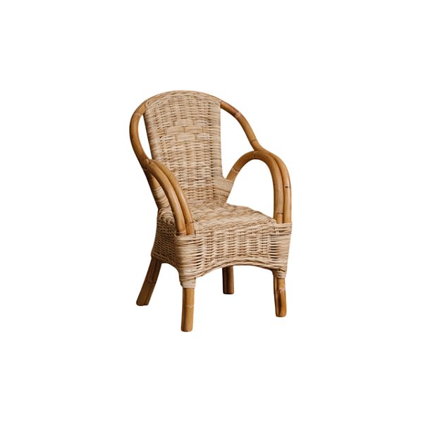 Mini cadeira decorativa de rattan 4