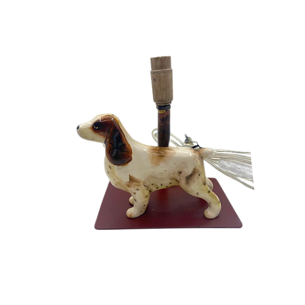 Mini base abajur de ferro cocker spaniel