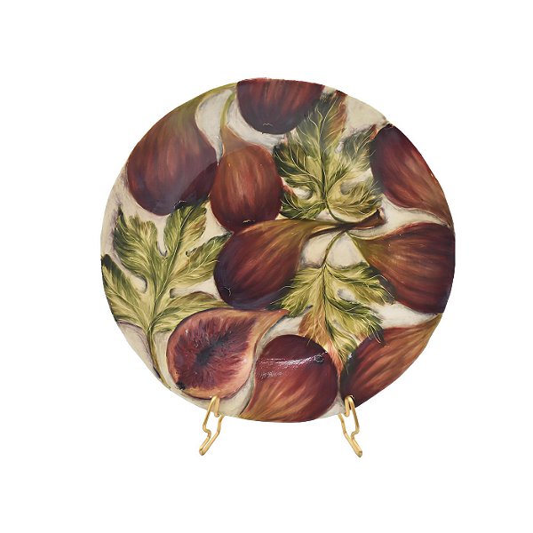 Prato sobremesa figos pintados