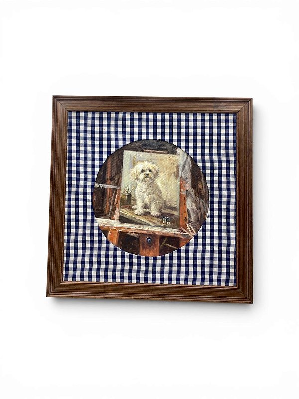 Quadro cachorro Maltês