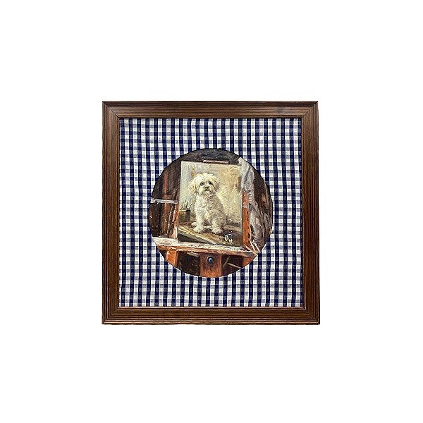 Quadro cachorro Maltês