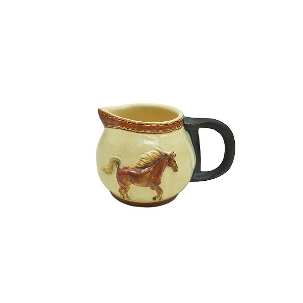 Mini leiteira com aplique de cavalo