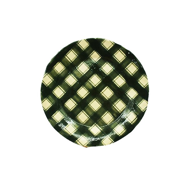 Prato raso xadrez verde musgo