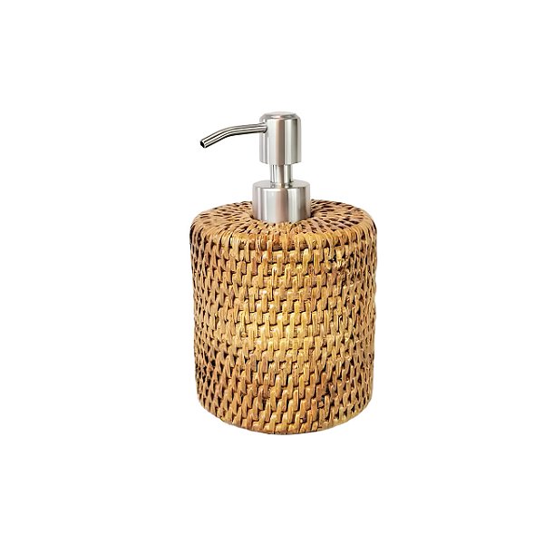 Porta sabonete líquido em rattan