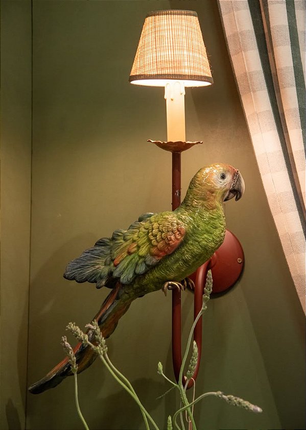 Arandela arara multicolorida