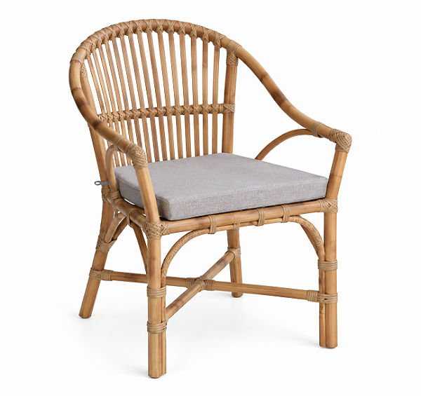 Cadeira bambu curva