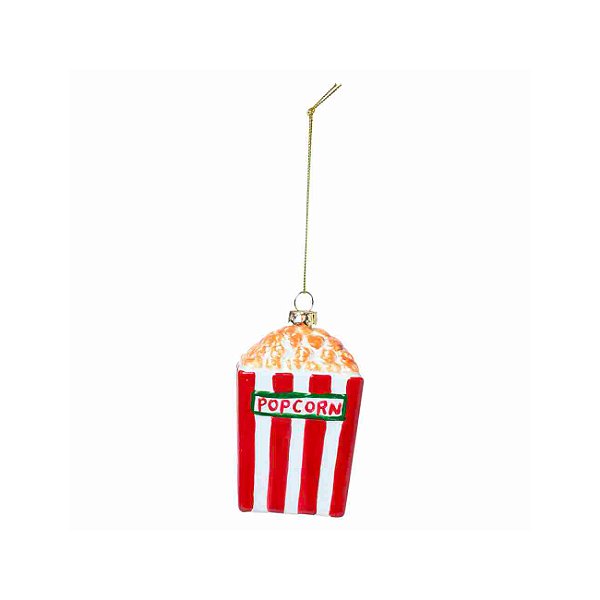 Enfeite natal pipoca para pendurar