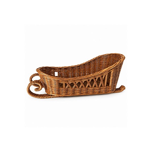 Cesta de Natal trenó em rattan