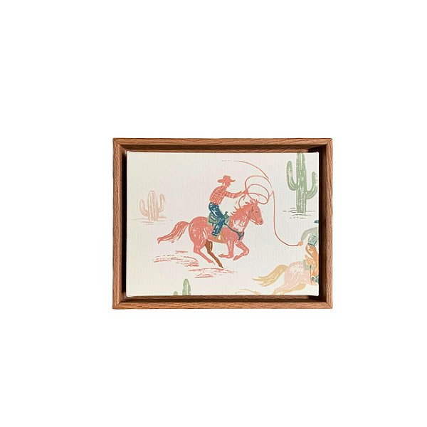 Quadro ilustração estilizada cowboy I (15x20 cm)