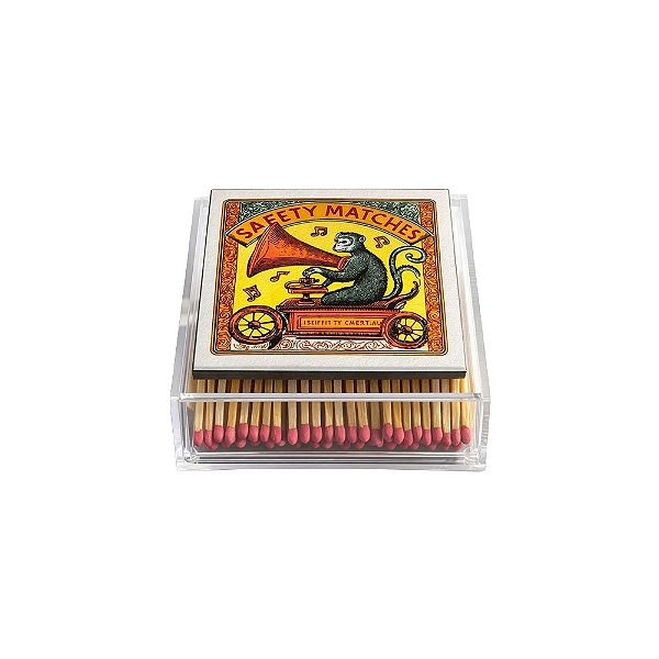Caixa fósforo azulejo Macaco