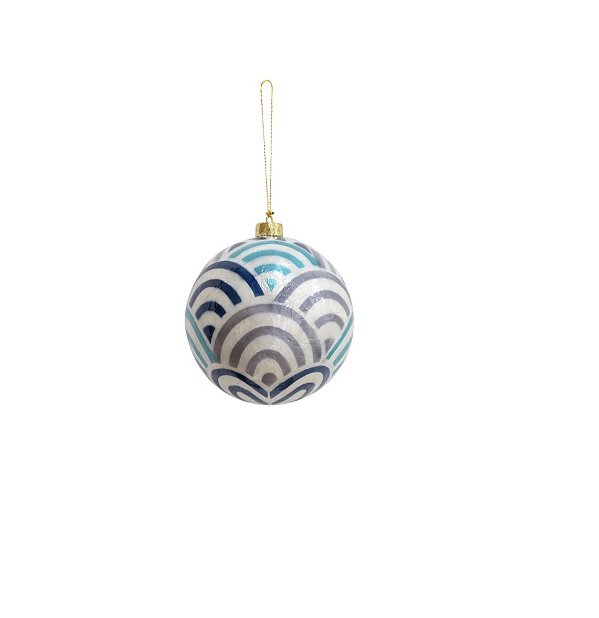 Bola de natal ondas