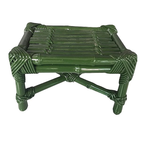Banqueta de Bambu M Verde Escura