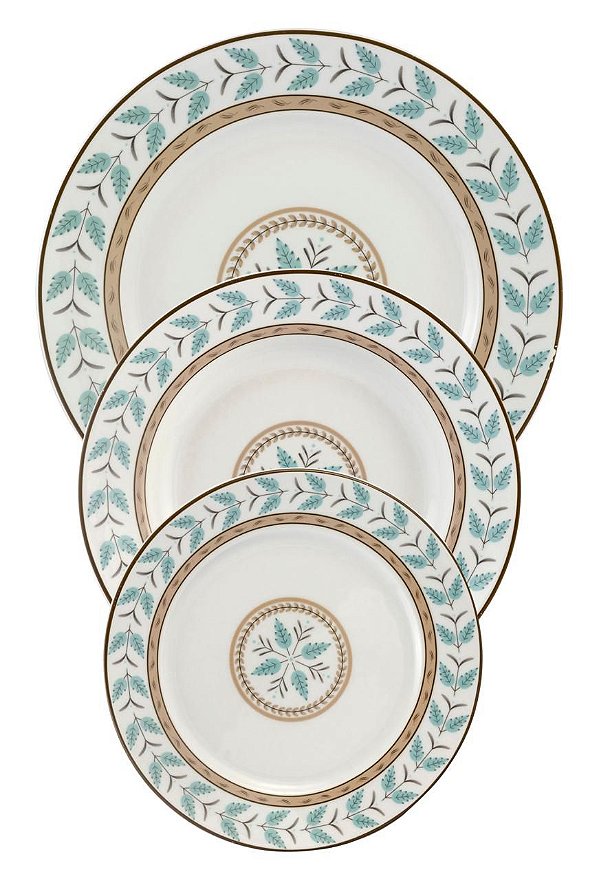 Conjunto Pratos Folliage (18 peças)