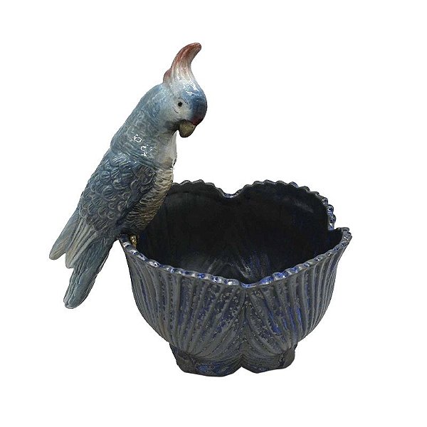 Cachepot Palmeira P Azul Calopsita Zanatta Casa