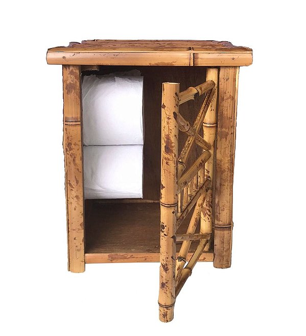Porta Papel Higiênico de Bambu