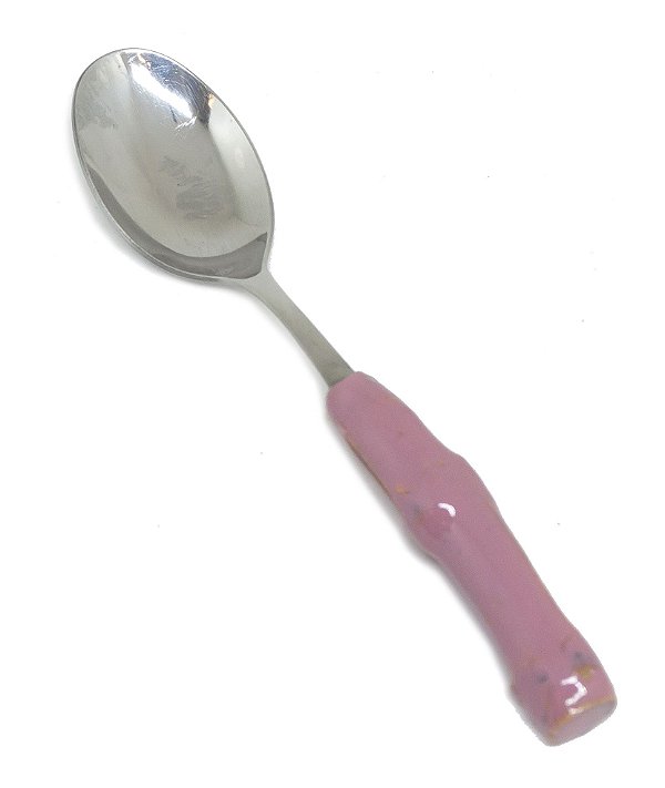 Colher de Café de Bambu Rosa