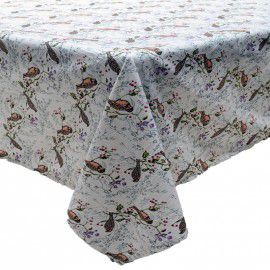 Toalha de mesa passarinhos 1,80 x 1,80