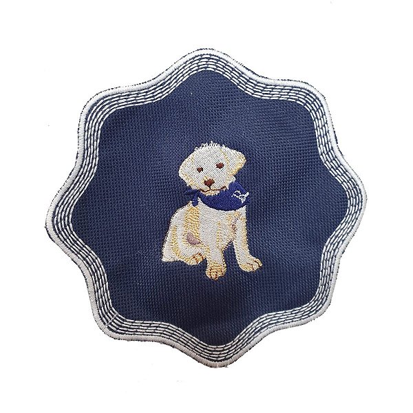 Porta copos azul com cachorro (set com 6)